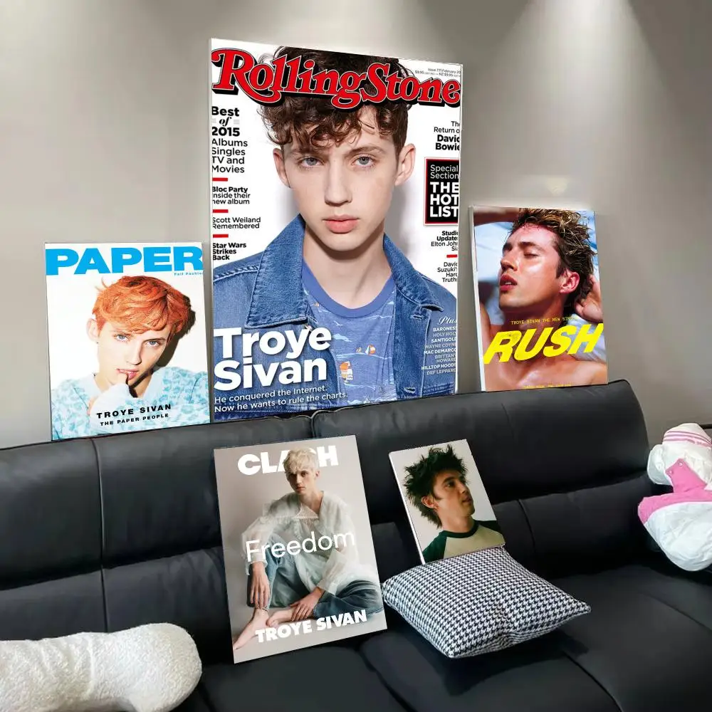 Singer T-Troye Sivan Poster Modern  Wall Art Aesthetic Minimalist Bedroom Decor Cafe Home Gift