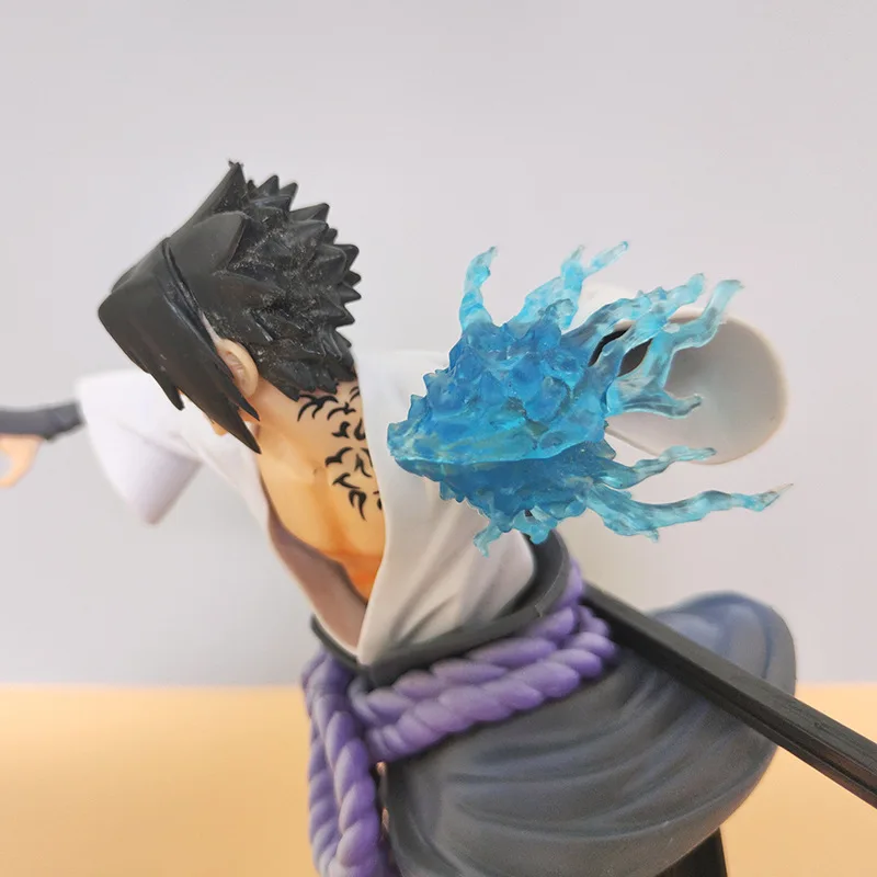 NarAASasuke Anime Action Figure Toys, Uchiha Cartoon PVC Figurine Collection, Décoration de bureau, Poupées modèles, Cadeaux d'anniversaire, 20cm
