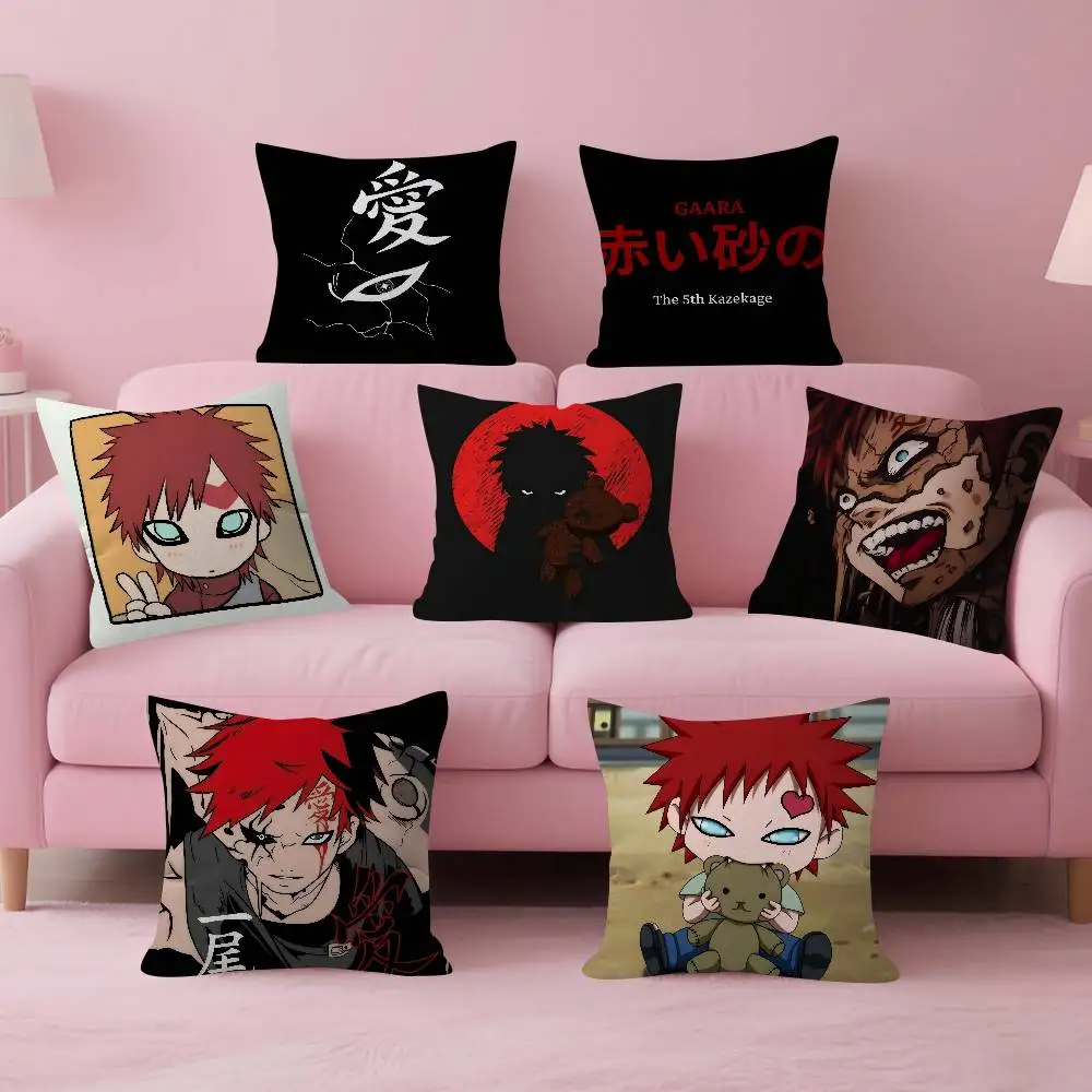 Anime Gaara logo  Pillow Anime Pillow Sofa Bed Head Pillow Cover Cushion Cover Fashion