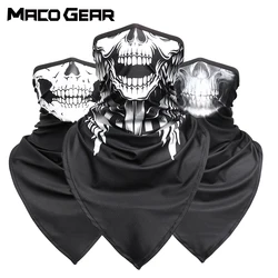 Skull Bandana Mesh Breathable Scarf Sports Face Cover Mask Sports Outdoor Hiking Camping Cycling Fishing Neck Warmer Gaiter Men