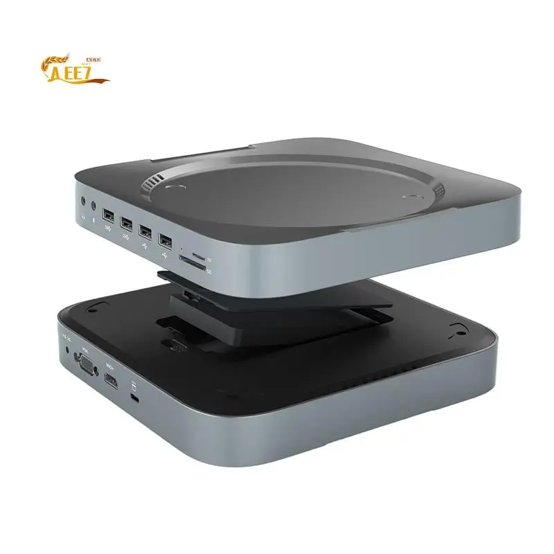 AEE7-12 In 1 Hub SSD USB C Dock HD Hard Drive Docking Station With HDD Box Laptop Accessories For  Mac Mini