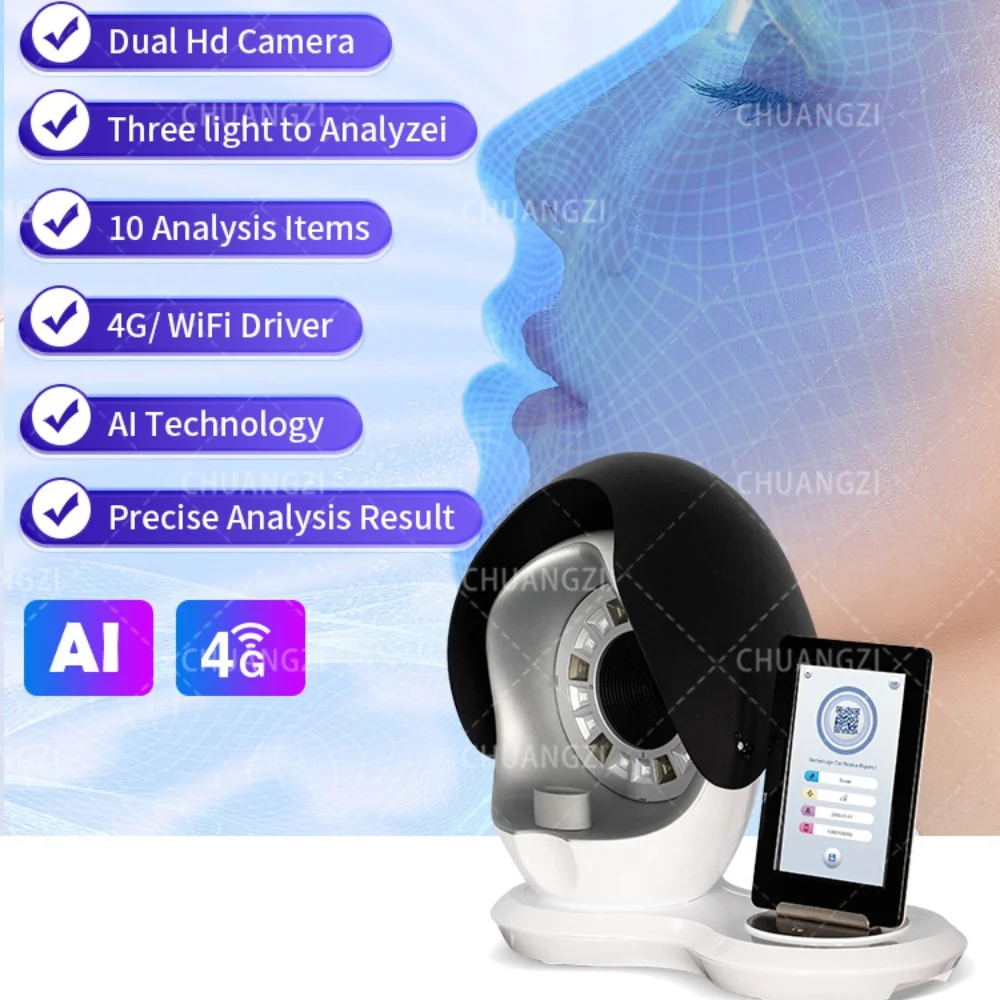 

Newest Skin Analyzer AI Intelligent Image Instrument Detector Magic Mirror 3D Digital Facial Analysis Machine Product