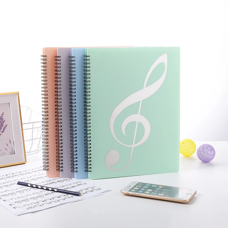 60Pages Piano Score Folder A4 Size Music Score Paper Sheet Note Document File Organizer Storage Folder Holder Case NO SheetMusic