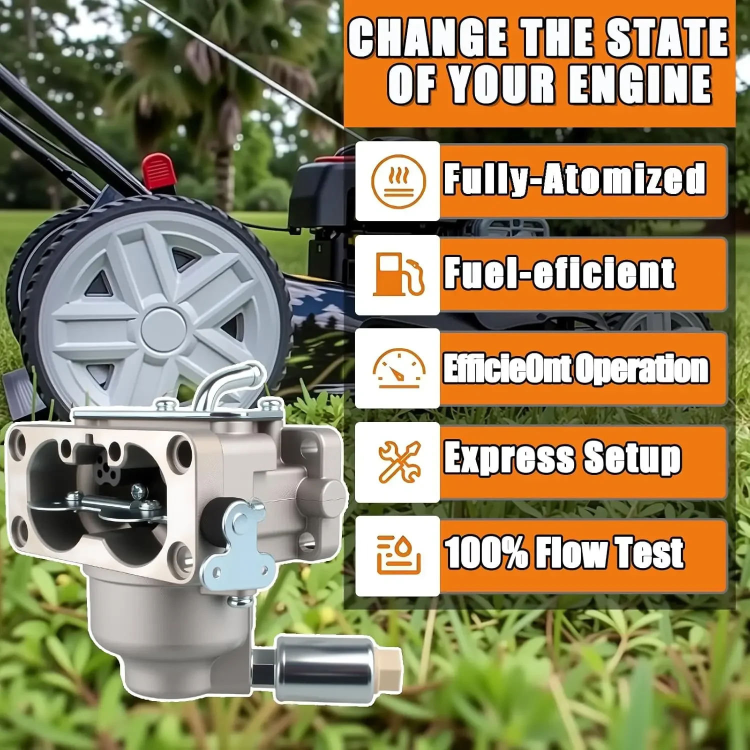 For 796997 Carburetor Compatible with Briggs & Stratton 796227 Carburetor - Nikki V-Twin Models 40G777, 40H777, 44M777, 44P777,