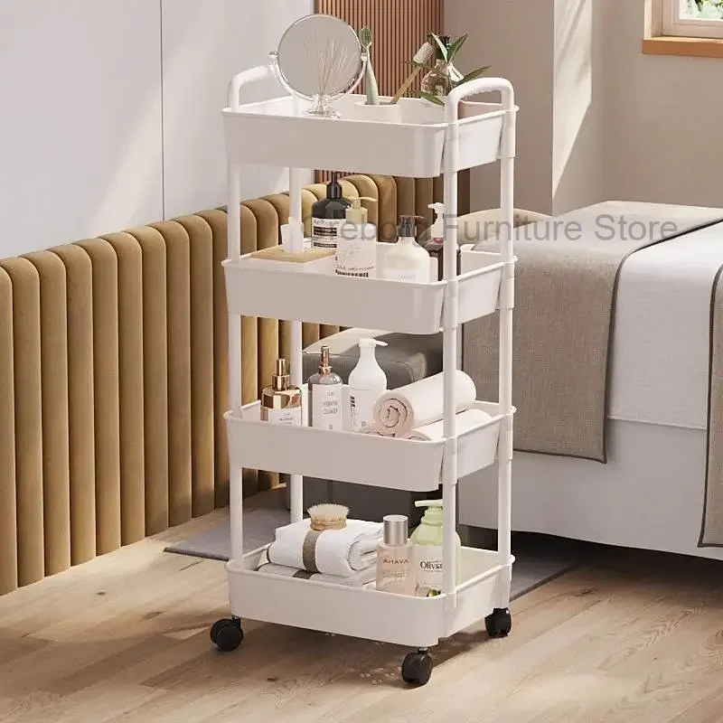 

Rolling Cart Tray Moving Hairdressing Trolley Organizer With Wheels Bar Salon Stations Furniture Rollwagen Cosmetics Aesthetic