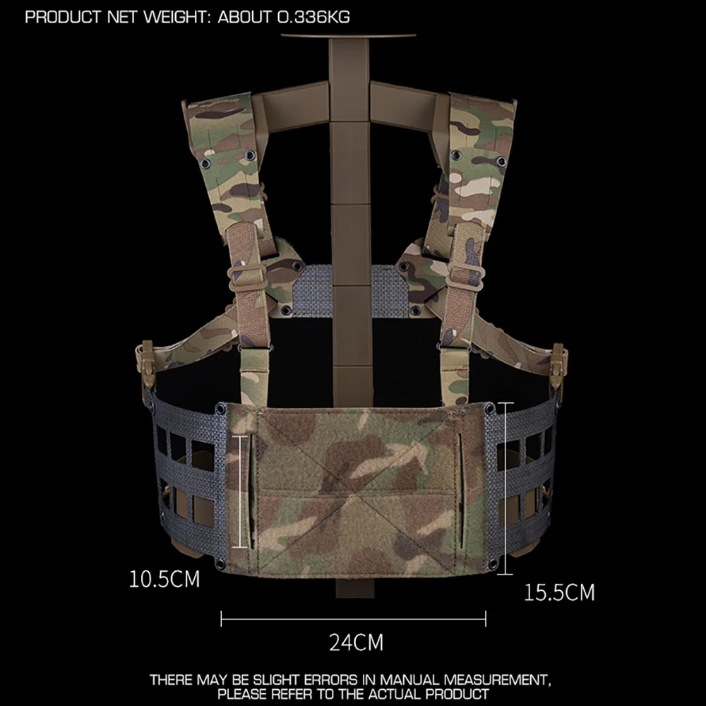 

Тактический практичный расширенный нагрудный жилет V2 с креплением MOLLE, регулируемый передний подвесной чехол, жилет, тактический нагрудный жилет для охоты