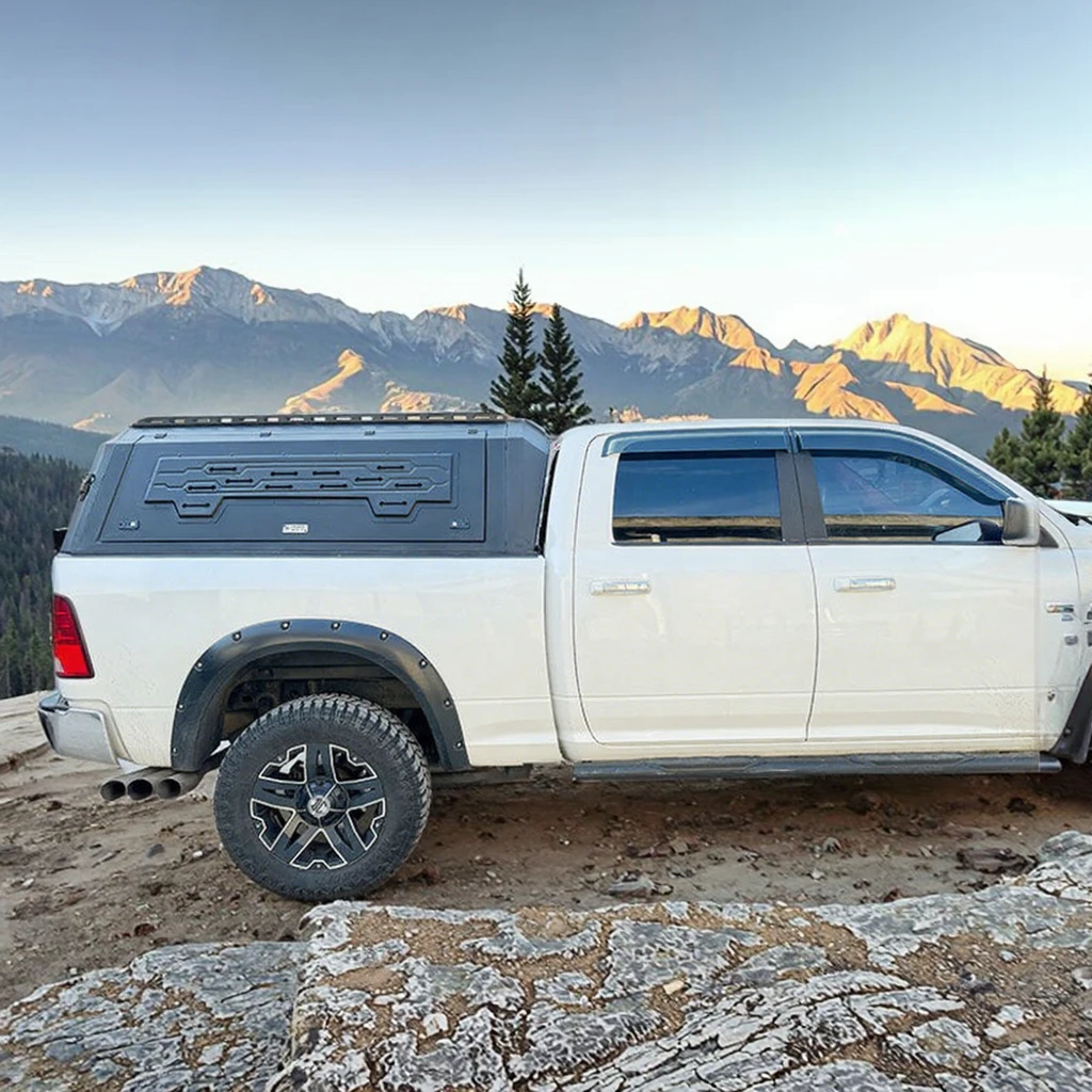 

High Quality Waterproof Aluminum Alloy Truck Roof Canopy for Ram 1500 TRX (T-Rex) Folding Tonneau Cover for Folding Sierra