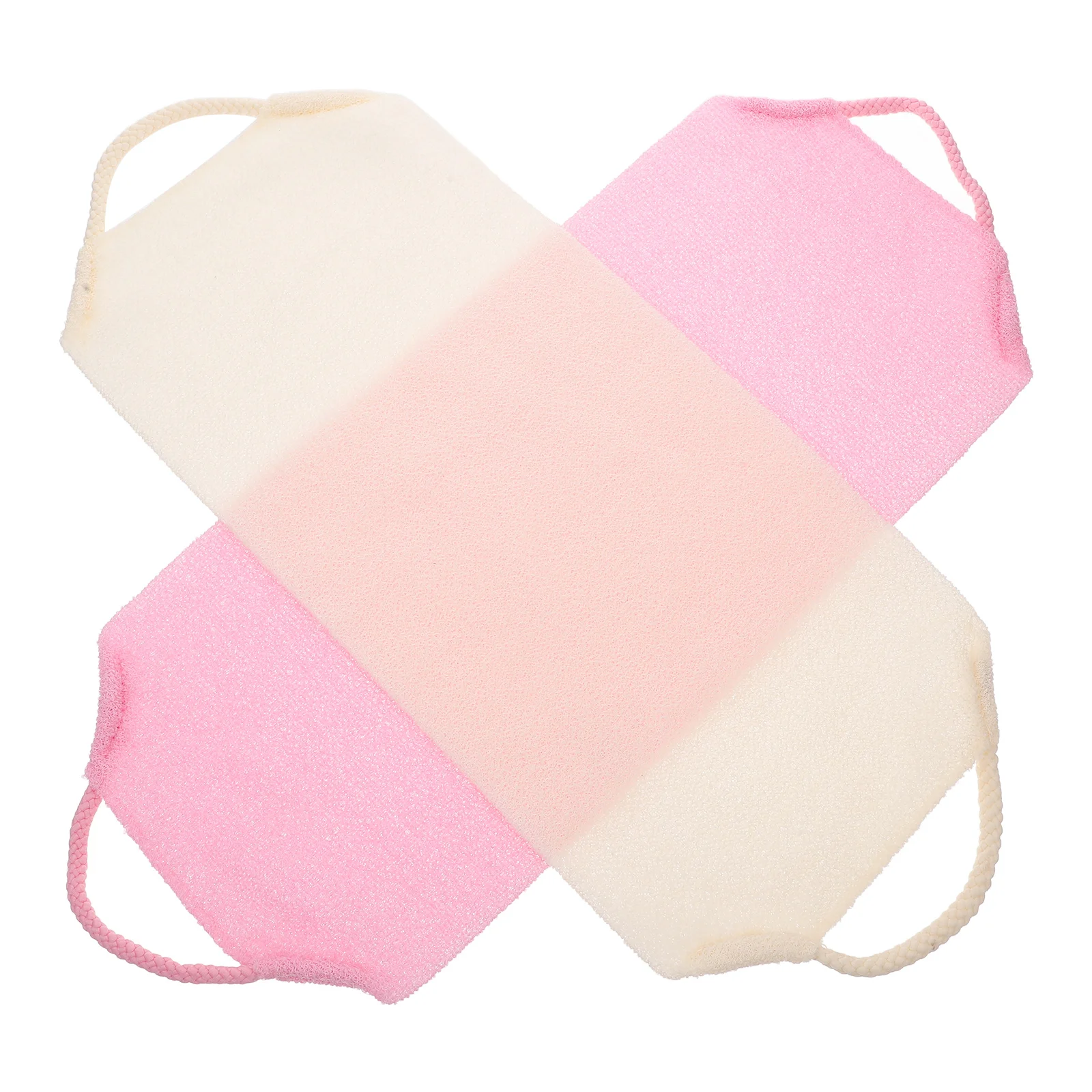 

2 Pcs Back Rub Strip Towels Bath Mitts Adult Exfoliating Washable Polyester Accessories for Women