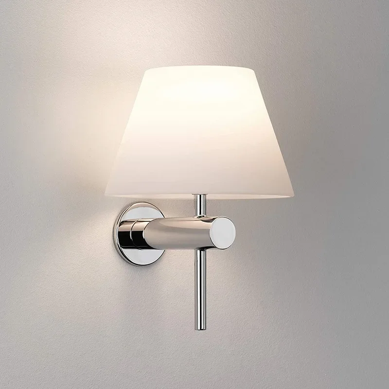 

Nice Modern Minimalist Bedside Wall Lamp With Fabric Lampshade Staircase Corridor Study Room Lighting Fixtures