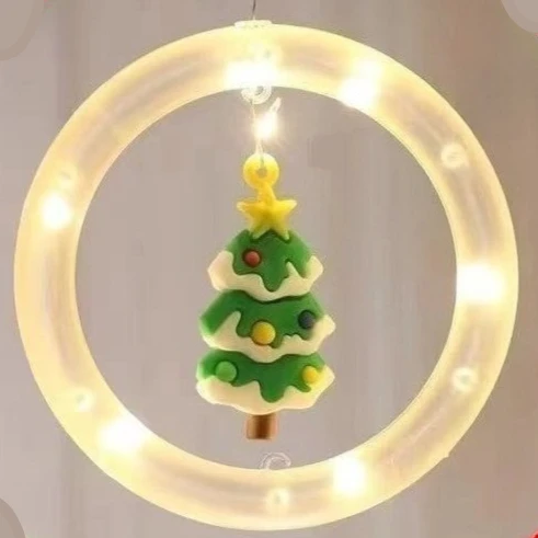 

Christmas decorations LED curtain lights Christmas tree old man elk chandelier mall window bedroom layout