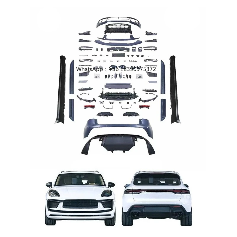 2014-2021 Body Kits for Cars 95B Upgraded 2023 Front and Rear Bumpers Daytime Running Light Side Skirts