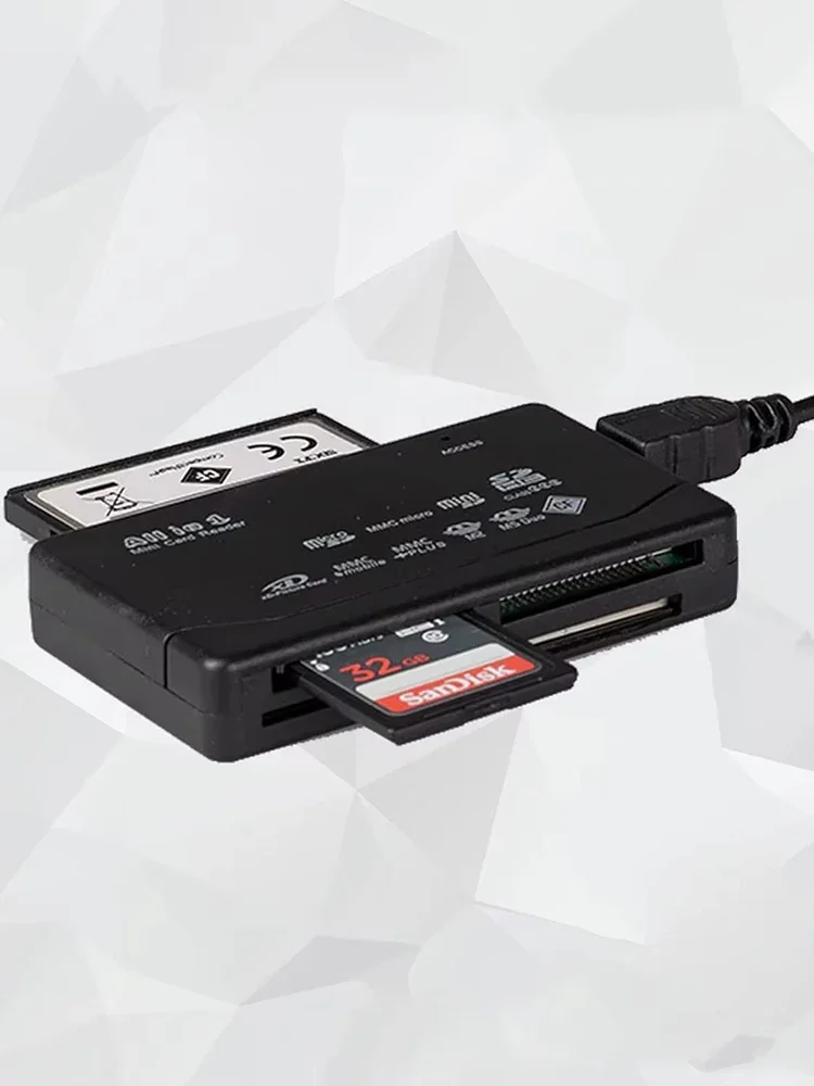 Lecteur de carte mémoire tout-en-un 480Mbps USB 2.0 lecteur de carte externe SD SDHC Mini Micro M2 MMC XD CF lecteur pour appareil photo numérique MP3