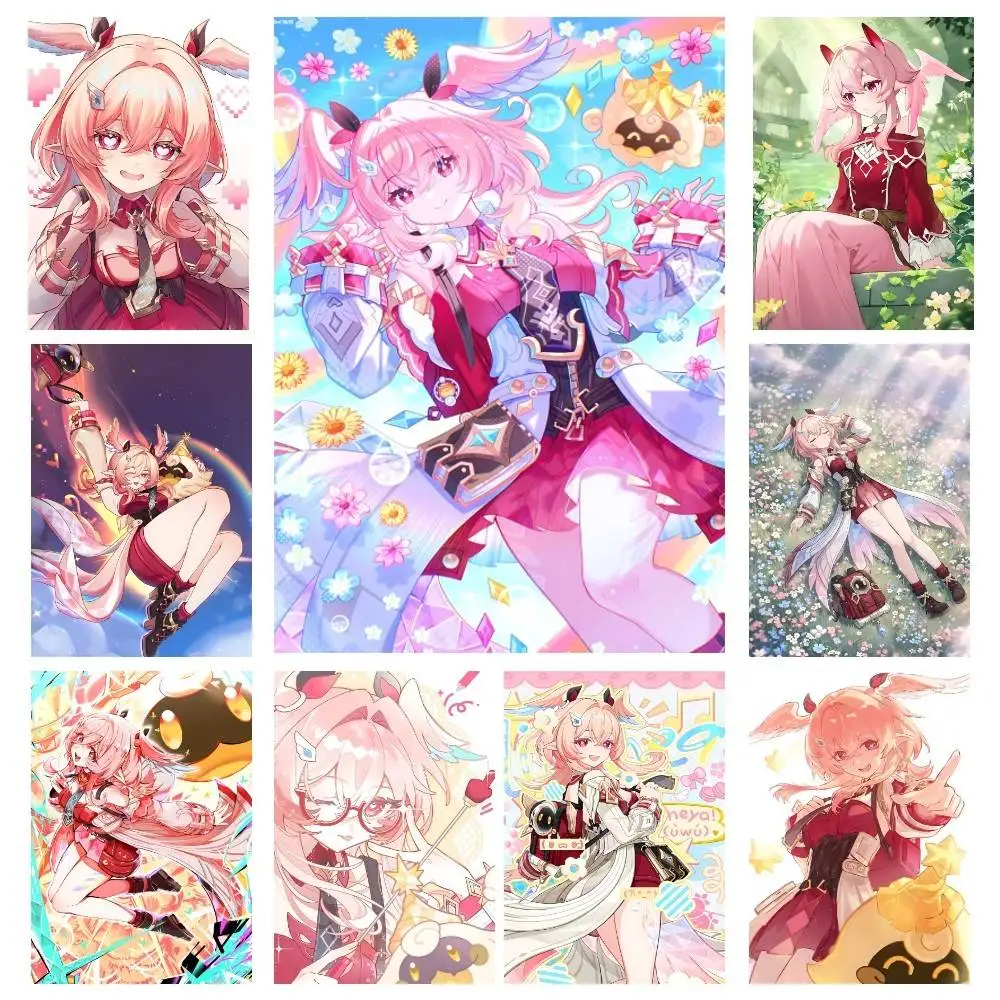 Anime Game Genshin Impact Linnea Posters High Quality Self-adhesive Wall Art Decorations Color Prints Sticky