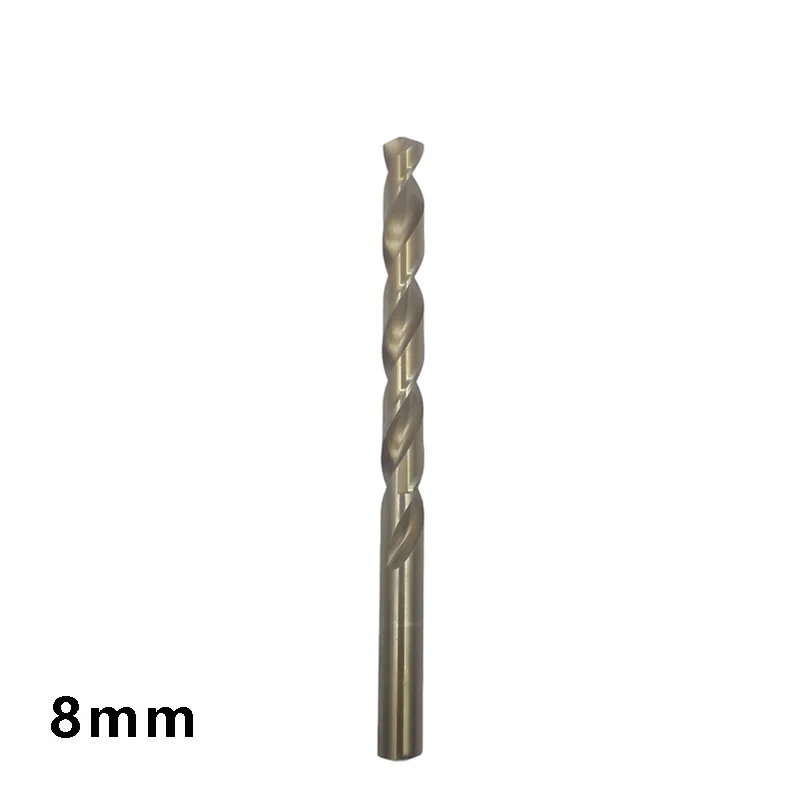 1pcs8mm HSS Cobalt Twist Drill Bit 135° Split Point Drill Bit For Stainless Steel Iron Aluminum Alloy Metal Drilling