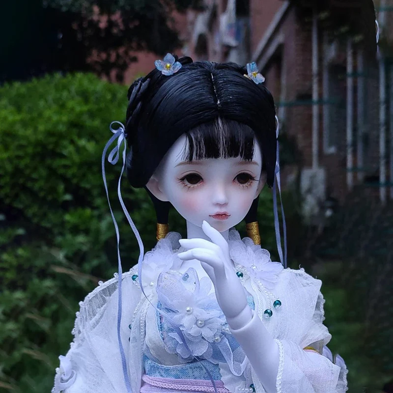 OB27 1/6 1/4 1/3 BJD/SD Wig Doll Accessories Ancient Costume Hair Shell Retro Wigs For BJD/SD YOSD MSD SD13 Girl SSDF C1369
