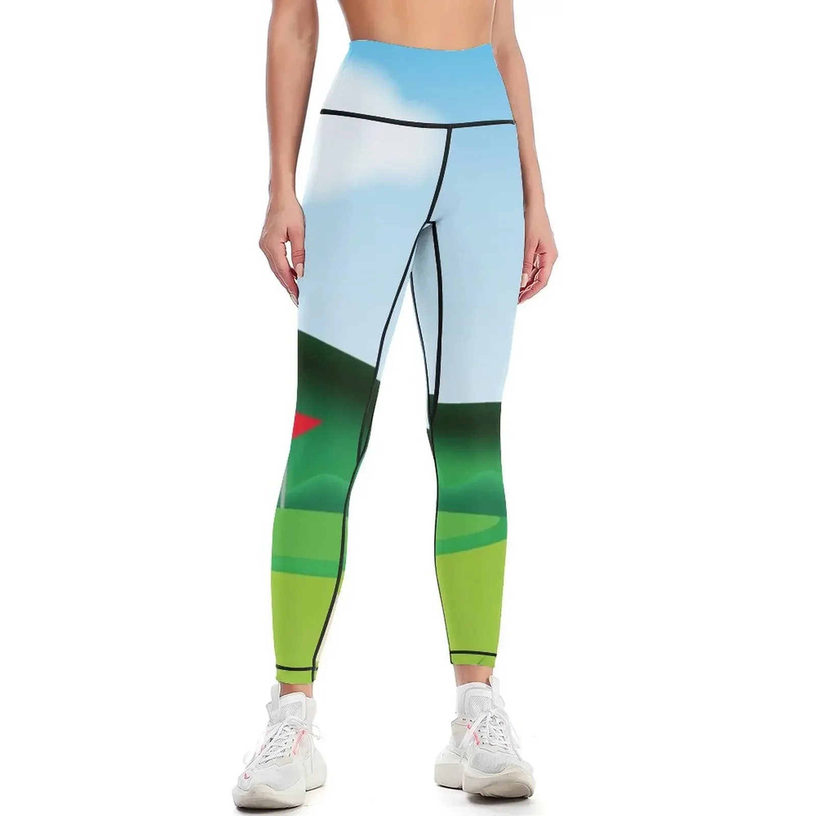 

Golf course lansdcape Leggings push up tights for fitness set gym push up legging push up fitness Womens Leggings
