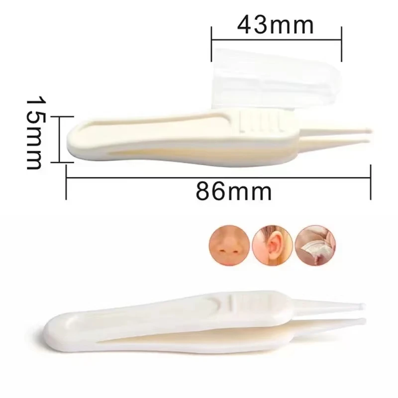 Baby Dig Booger Clip Infants Ear Nose Navel Clean Tools Kids Safety Tweezers Cleaning Forceps Toddler Nasal Cavity Care Supplies