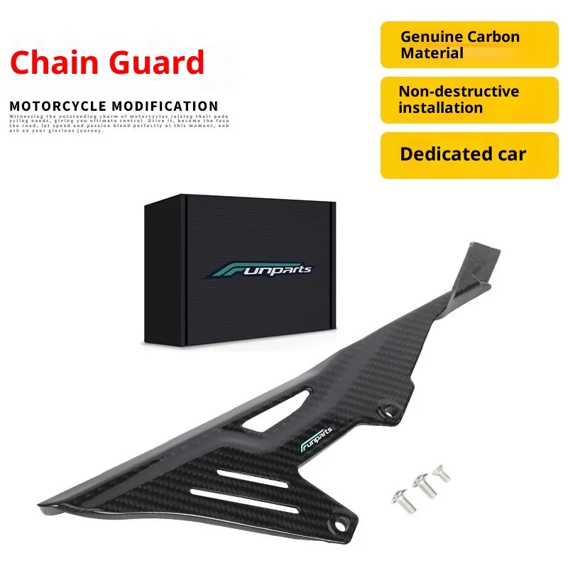 

Funparts FOR Sur-RonX/S Electric motorcycle The real one Carbon fiber Chain protectioncover
