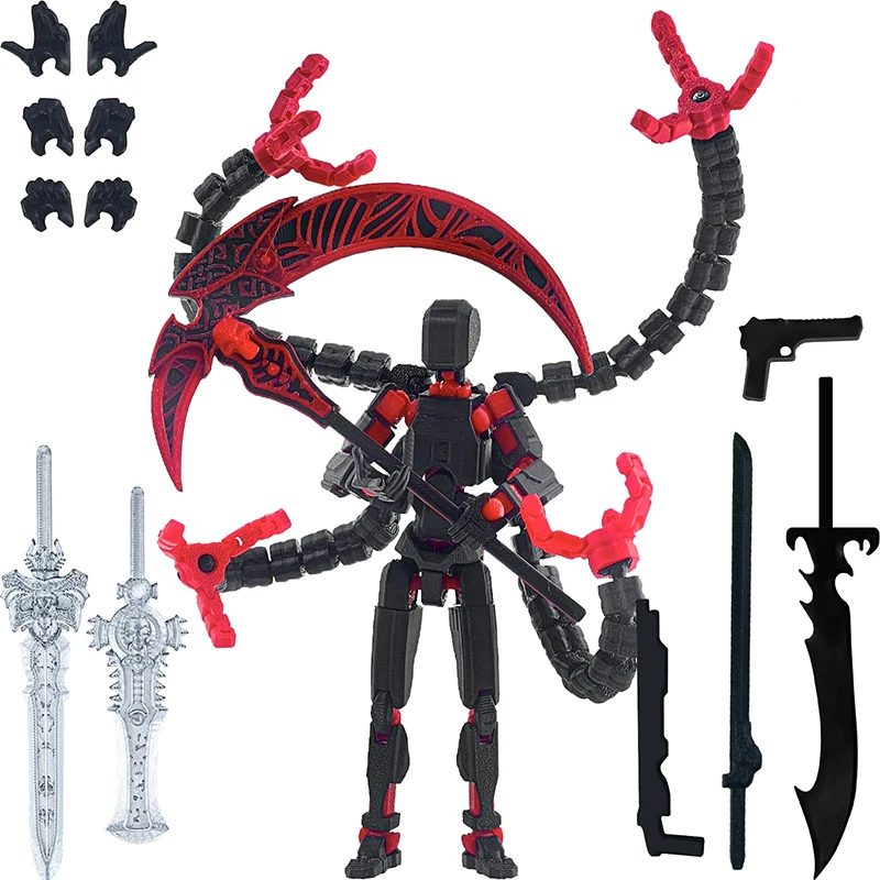 تيتان 13 عمل الشكل ثلاثية الأبعاد مطبوعة T13 متعددة المفاصل المنقولة روبوت مع توضيح كامل لاكي 13 عمل الشكل نوفا 13 عمل