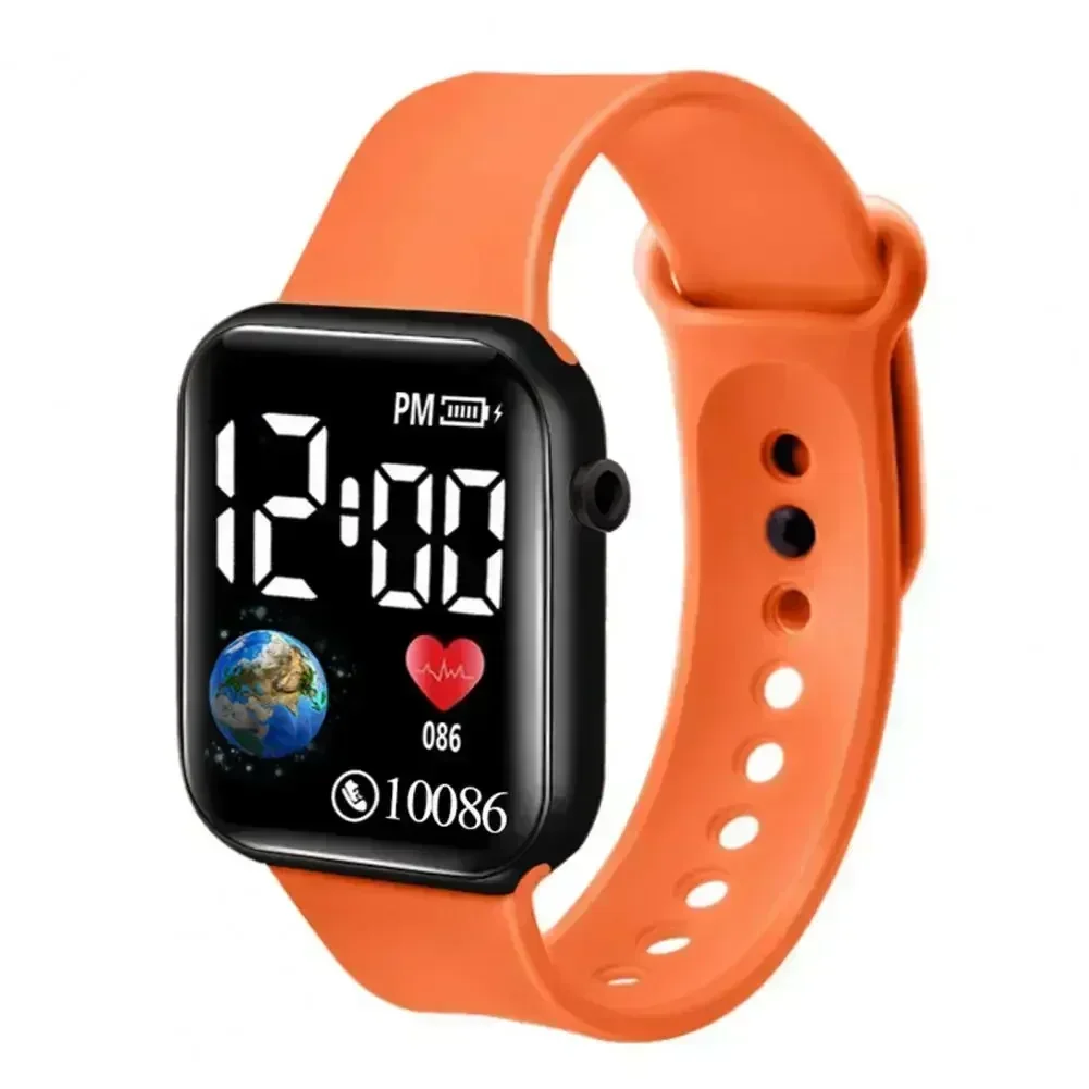 Reloj Digital LED 2024, Reloj electrónico de moda, Reloj de pulsera informal para niños y niñas, relojes deportivos impermeables, Reloj para Hombre