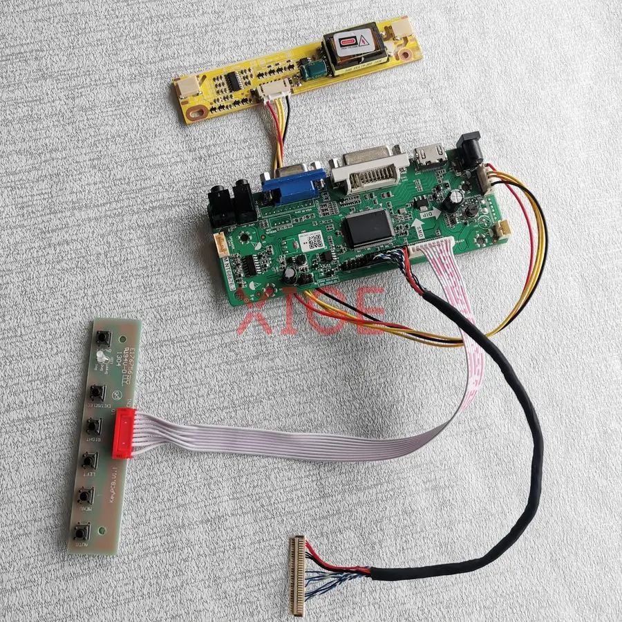 

For LTM200KT03 MT200LW01 M200O1 LM200WD1 Matrix Controller Drive Board DIY Kit 1600x900 2-CCFL LVDS 30-Pin HDMI+DVI+VGA 1600*900