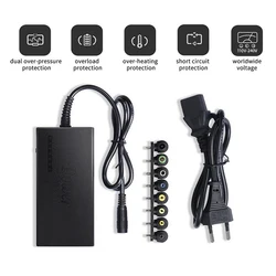 96W Universal Portable AC Laptop Power Adapter 12V-24V Charger For Dell For Toshiba For Hp/Asus/Acer For AU/UK/US/EU Plug