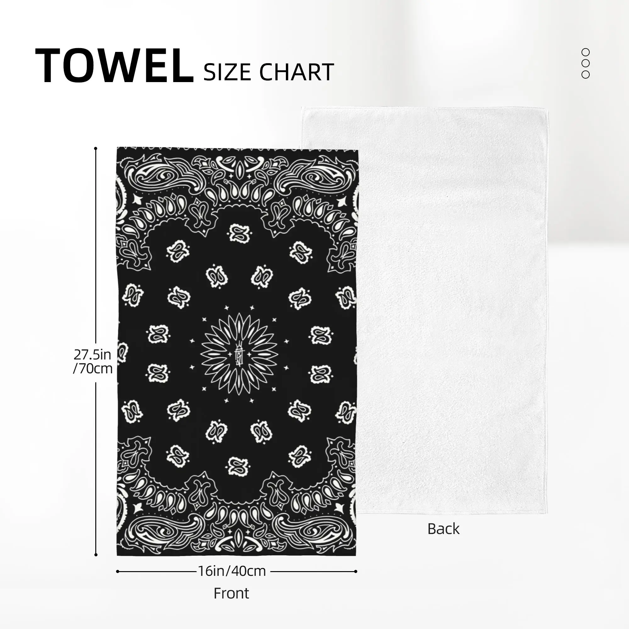 Custom Bandana custom Soft Face Towel Quick Dry Pool Bath Cotton Towels Absorbent