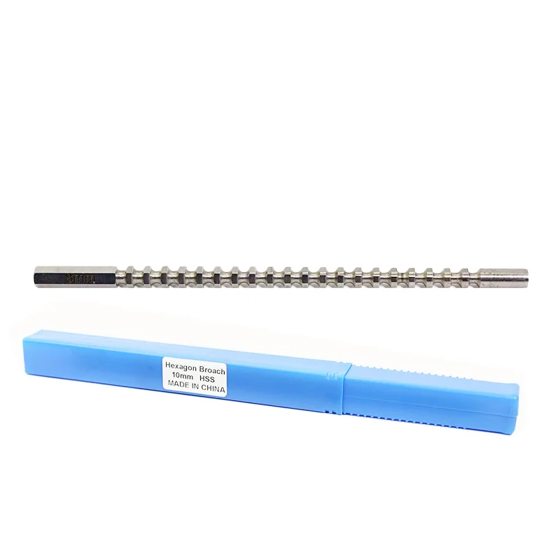 10mm Hexagon Broach Metric Size High Speed Steel Cutting Tool for Precision Engineering And Metalworking