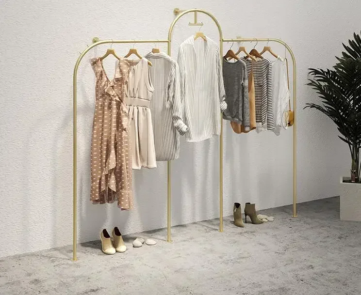 

Clothing store display rack wall floor formula women's shelf special hanger