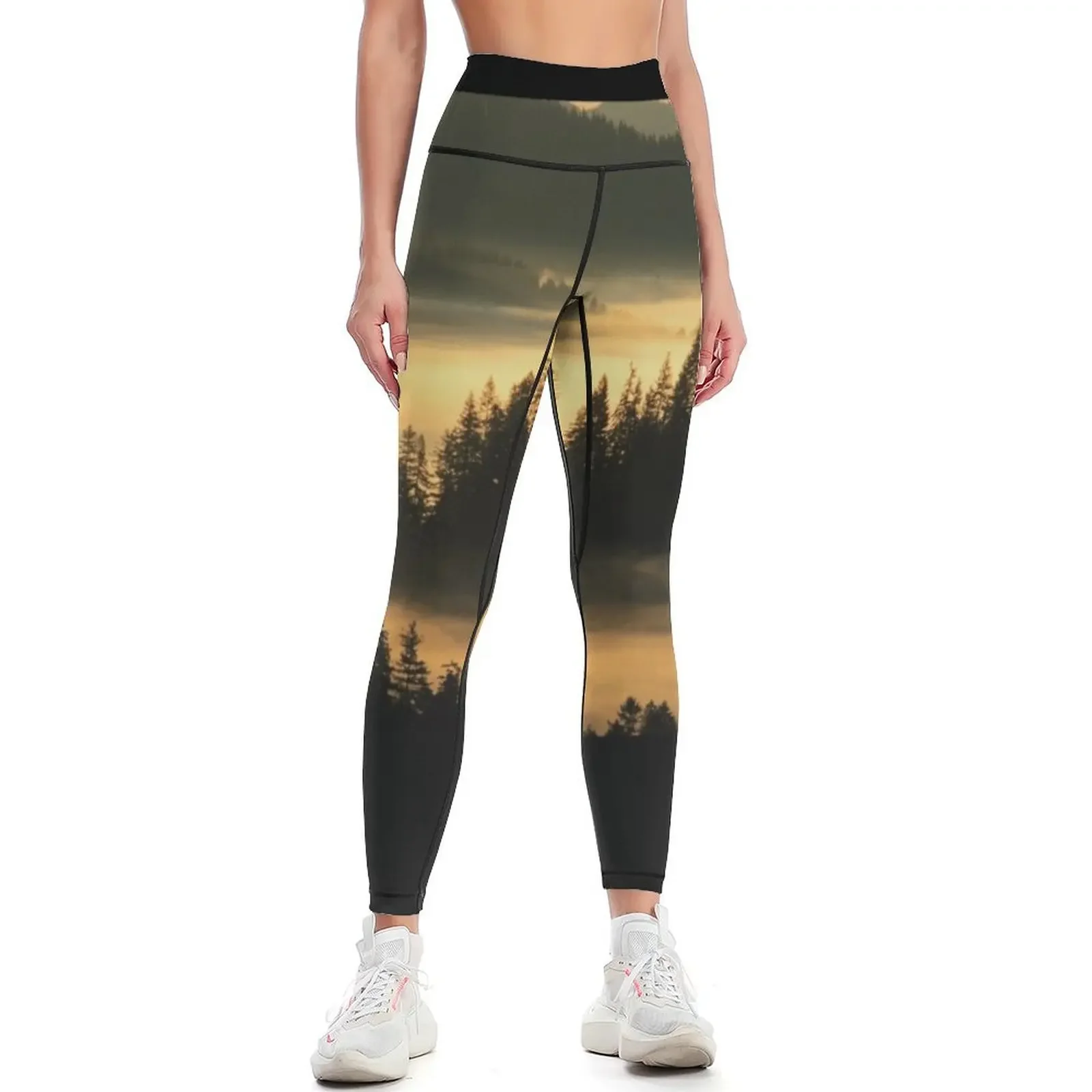 

First Light at Indian Valley - Suislaw National Forest Leggings fitness set gym legging gym Womens Leggings