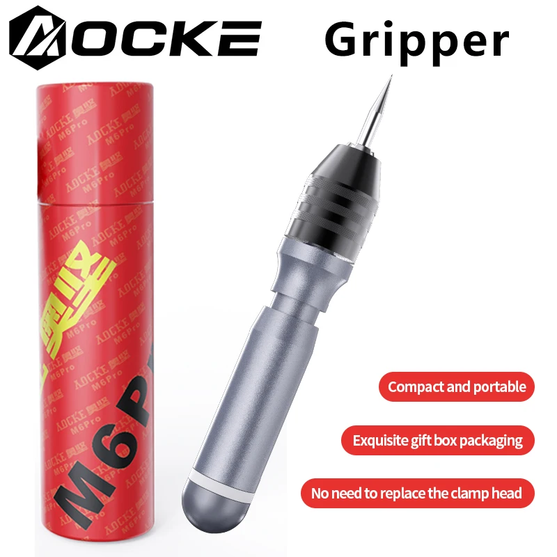 AOCKE Tungsten Needle Holder Tungsten Electrode Sharpener Max Diameter 4MM Argon Arc Welding Tungsten Needle Grinding Clamp