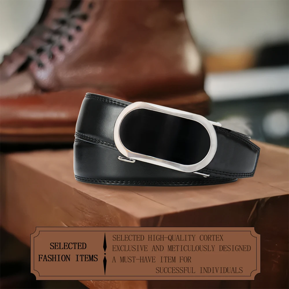 JACNAIP Men Belt Genuine Leather Belt for men Automatic belts Adjustable waistband Business belts 허리띠