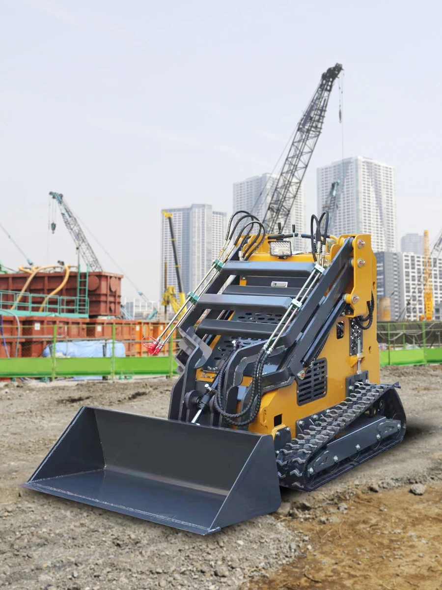 

Customized small skid steer loader rubber and iron track type machine used for earthmoving machinery