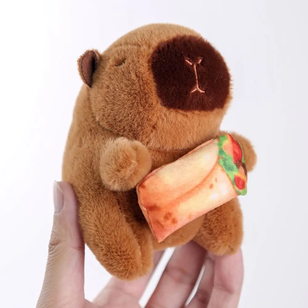 Porte-clés en peluche Capybara de haute qualité, jouet moelleux, sac suspendu, ornements pour sac à dos, pendentif pour femmes