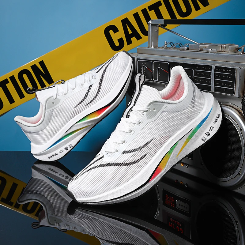 

Men's sports shoes, lightweight carbon plate racing running shoes, winter shock absorption, anti slip, wear-resistant, breathabl