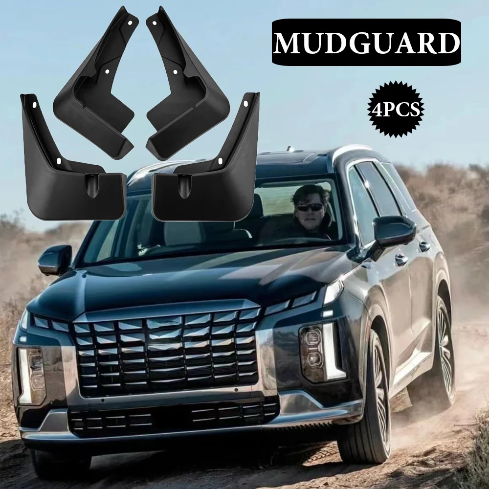 

4PCS Car-styling Mud Flaps For Hyundai Palisade 2019 2020 2021 2022 MudFlaps Fender Mud Guards Splash Mudguards Auto Accessories