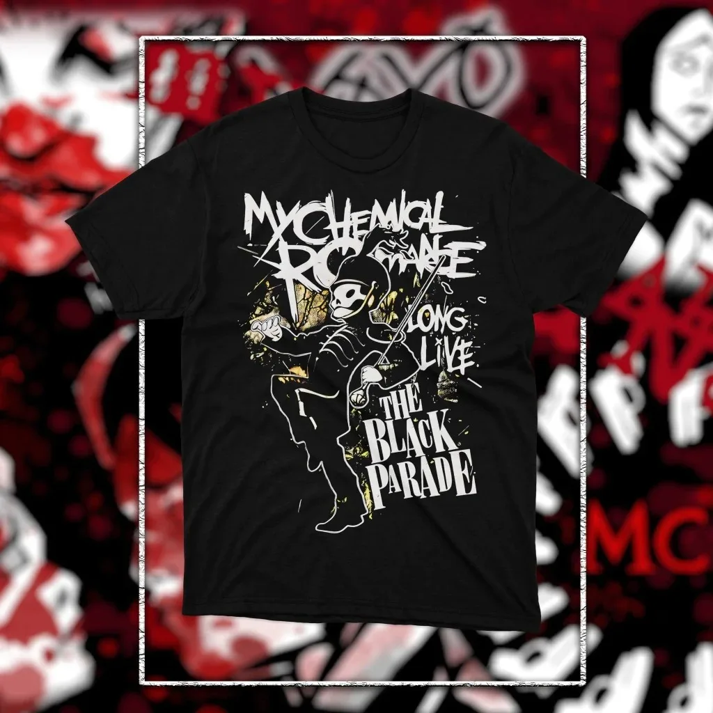 My Chemical Romance MCR 2026 Grafik-T-Shirt, Unisex Rundhals Baumwolle Kurzarm, Y2K Oversized Streetwear Mode T-Shirt