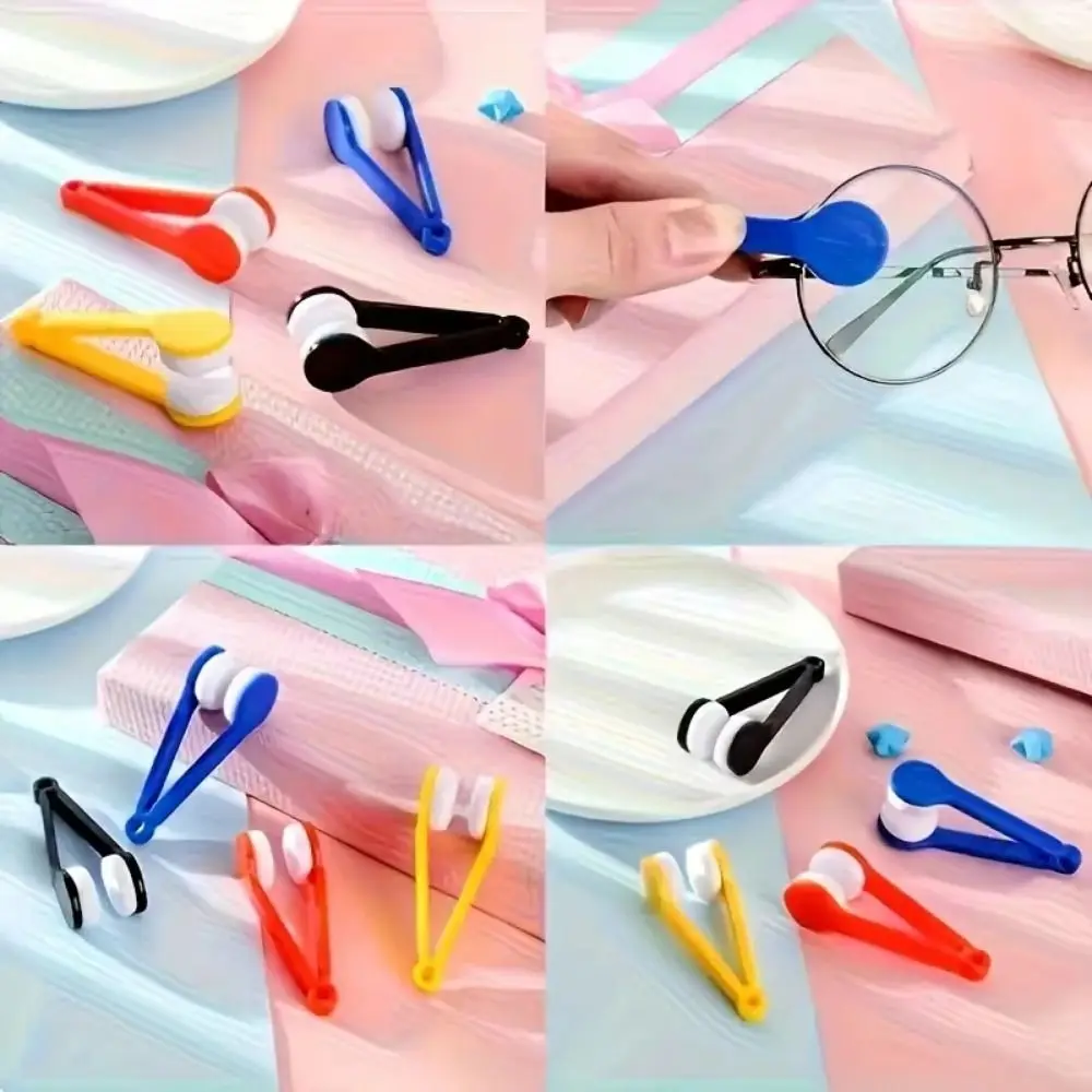 5Pcs Two-side Sun Glasses Cleaning Brush Creative Superfine Fiber Glasses Cleaning Wipe Mini Size Soft Mini Glasses Cleaner - view 3
