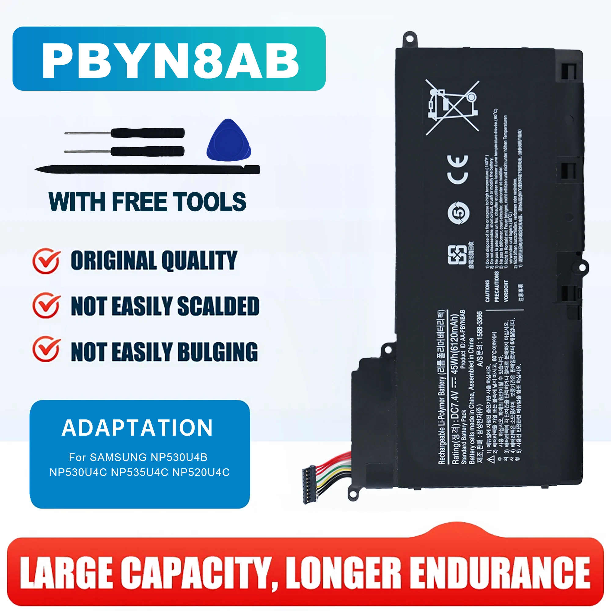 

Новый аккумулятор для ноутбука AA-PBYN8AB для SAMSUNG NP530U4B NP530U4C NP535U4C NP520U4C