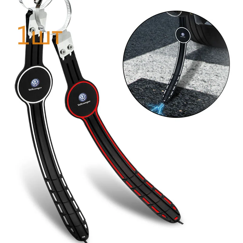 Car Anti-static Belt Grounding Car Safety Driving Tools Exhaust Pipe Emblem For VW Polo Tiguan Passat Golf Jetta Lavida Skoda