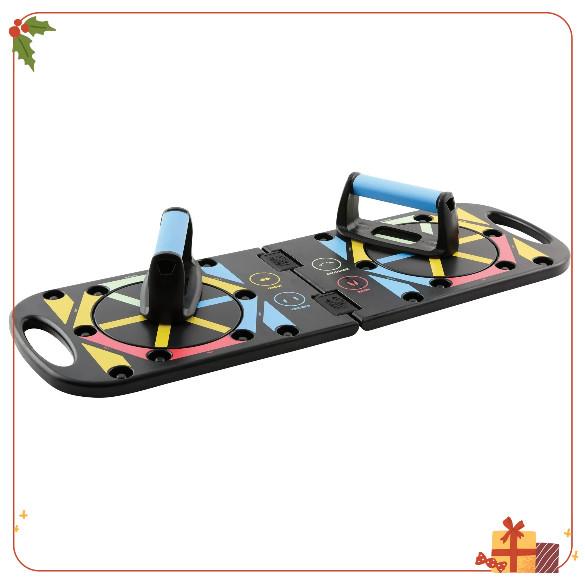 لوح رفع متعدد الوظائف مع دليل تجريب متعدد الألوان، تدريب قوة صالة الألعاب الرياضية المنزلية للصدر والذراعين والأساسية