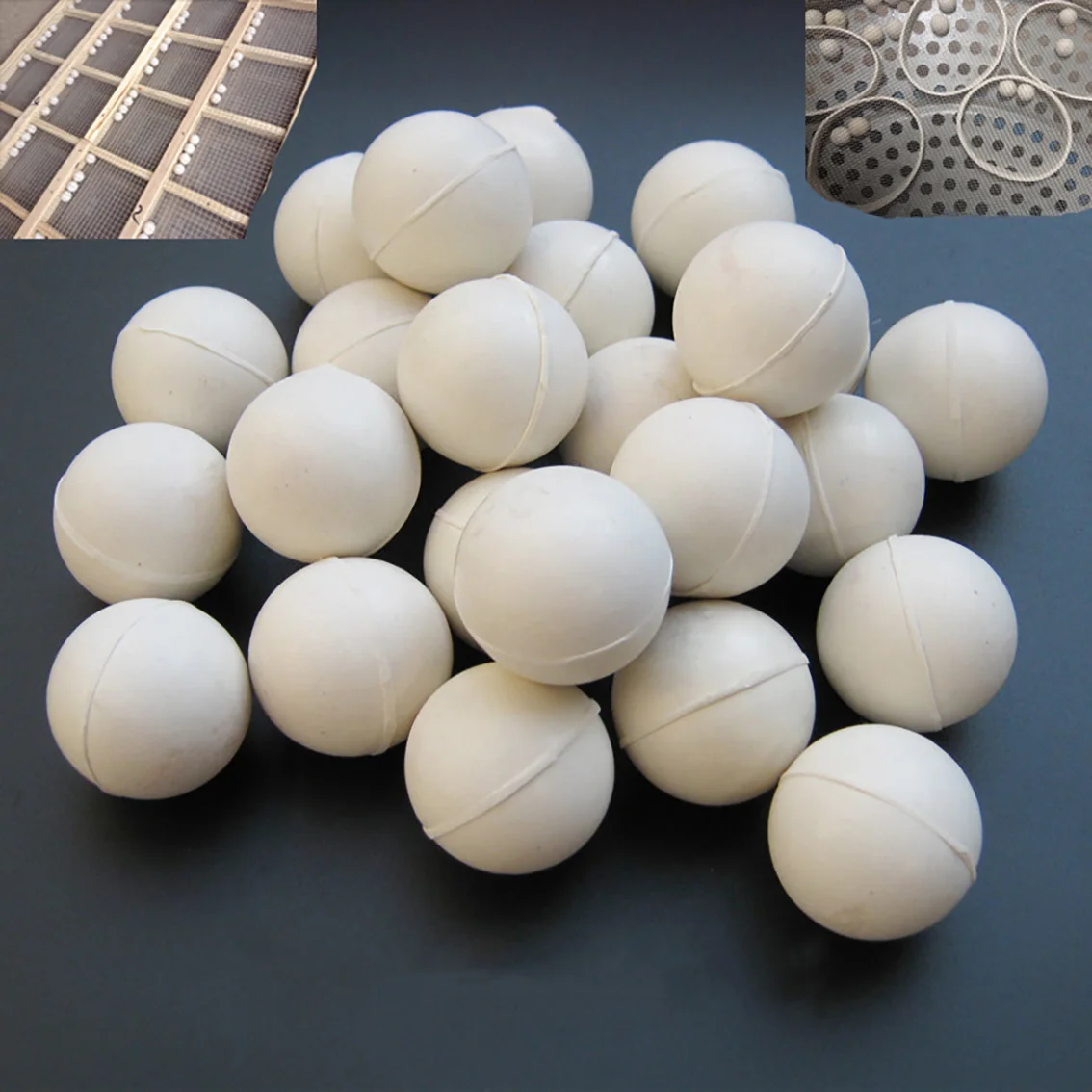 White Solid Rubber Ball Diameter 10/15/20/25/30/35/40/45/50mm Round Sealing Rubber Ball Industrial DIY Parts