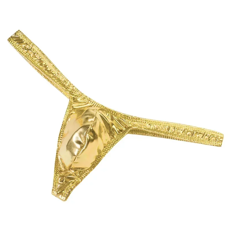 G-سلسلة وسيور رجل الحقيبة الملابس الداخلية السروال براءات الاختراع والجلود بيكيني زلة أوم منخفضة الخصر جوك حزام ملابس داخلية جيدة التهوية #2