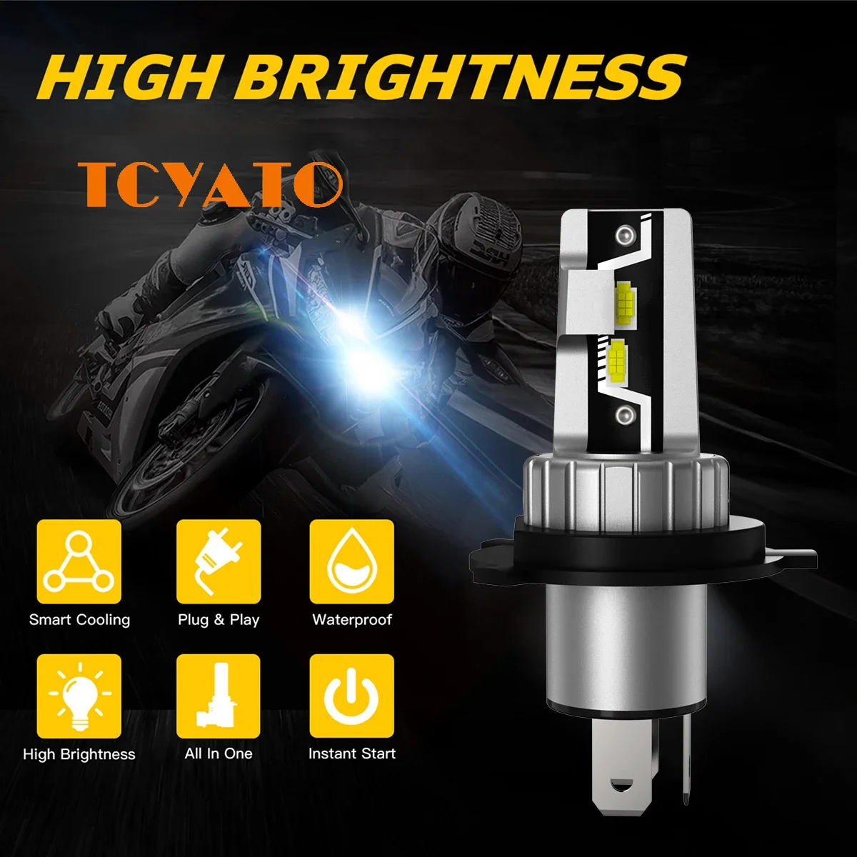 TCYATO E2LED Car Headlights E2 Direct Insertion Fog Lights Headlights Super Bright Spotlight Non-Destructive Bulb