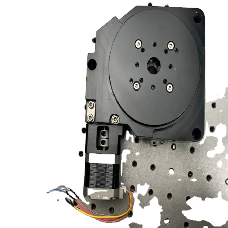 CNC Indexing Plate 42 Stepper Motor Turntable High-precision R-axis Worm Gear 100mm Tabletop Rotation