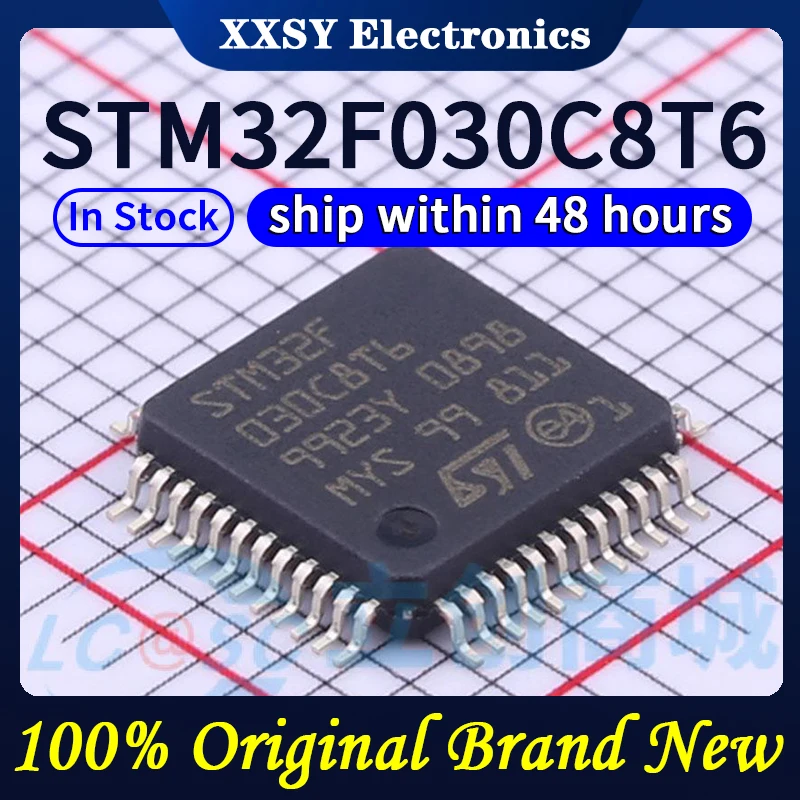 STM32F030C8T6 STM32F030CCT6 STM32F030F4P6 STM32F030K6T6 STM32F030R8T6 STM32F030RCT6 STM32F030C6T6 Disponibile 100% originale e nuovo