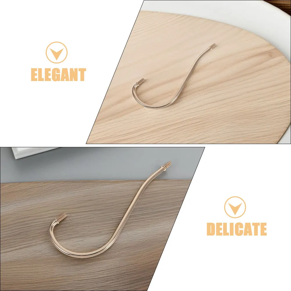 2pcs French Stem: Iron Table Rod Replacement Curved Lamp Rod For Diy Lighting Table Lamp Parts Replacement Accessory