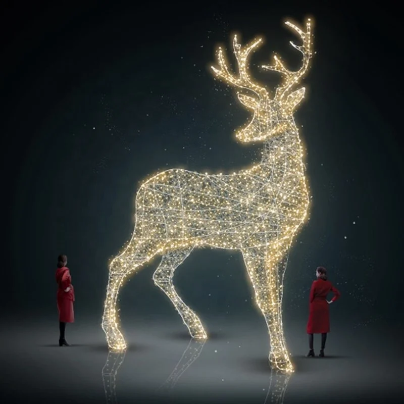 custom.Motif Vivid Reindeer!---Realistic Shape LED Light