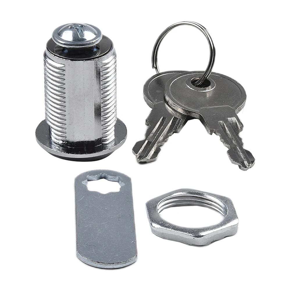 Office Lock With 2 Keys Zinc Alloy Cam Lock Set Chassis Quarter Turn Office Lock Box Locker Security Lock Furniture Hardware