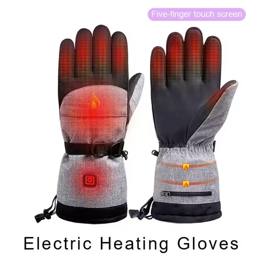 

Winter Smart Electric Heating Motorcycle Gloves Outdoor Riding Plus Thick Warm Gloves Touch Screen Electric Vehicle Cotton Glove